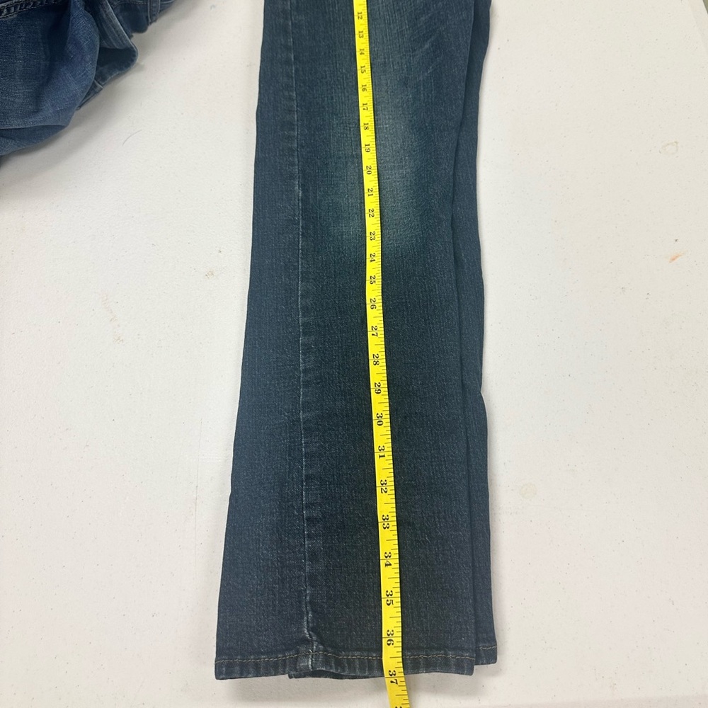 Signature Levi Strauss Straight Fit Jeans - Dark Blue - Boy’s Size 16 - Picture 6 of 10